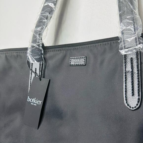 NWT BOTKIER New York Bond Black Nylon Oversized Compartment Tote Handbag - Picture 9 of 9